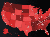 An map of hate groups in the United States